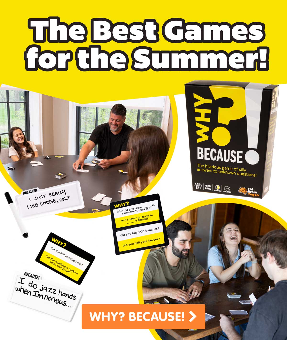 The Best Games for the Summer! Why? Because! Shop Now!