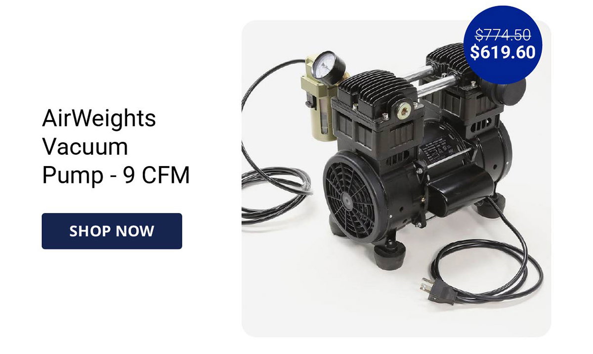 AirWeights Vacuum Pump - 9 CFM