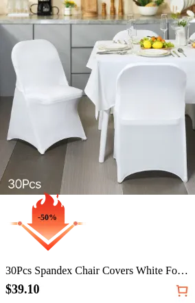 30Pcs Spandex Chair Covers White...