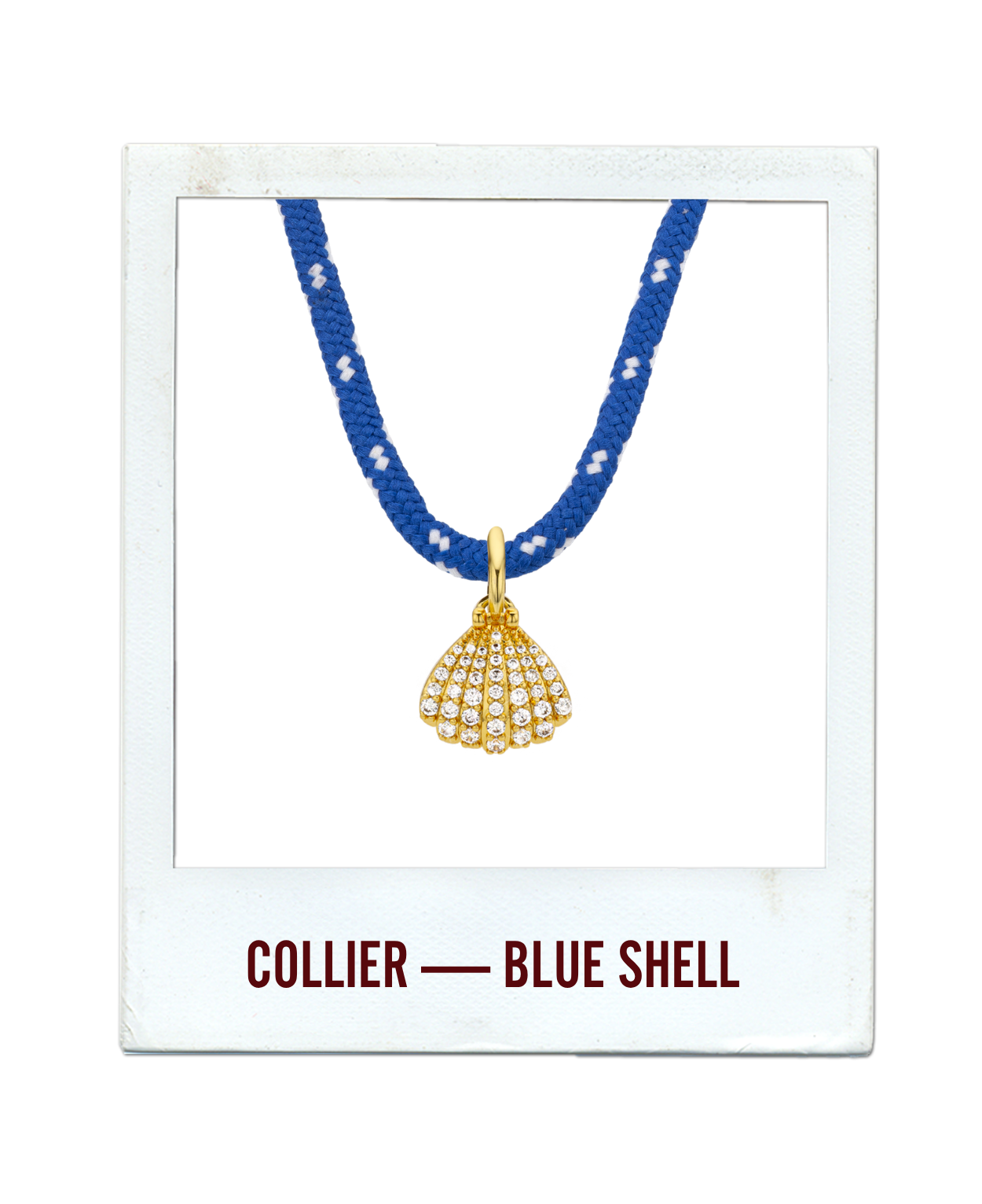 COLLIER - BLUE SHELL