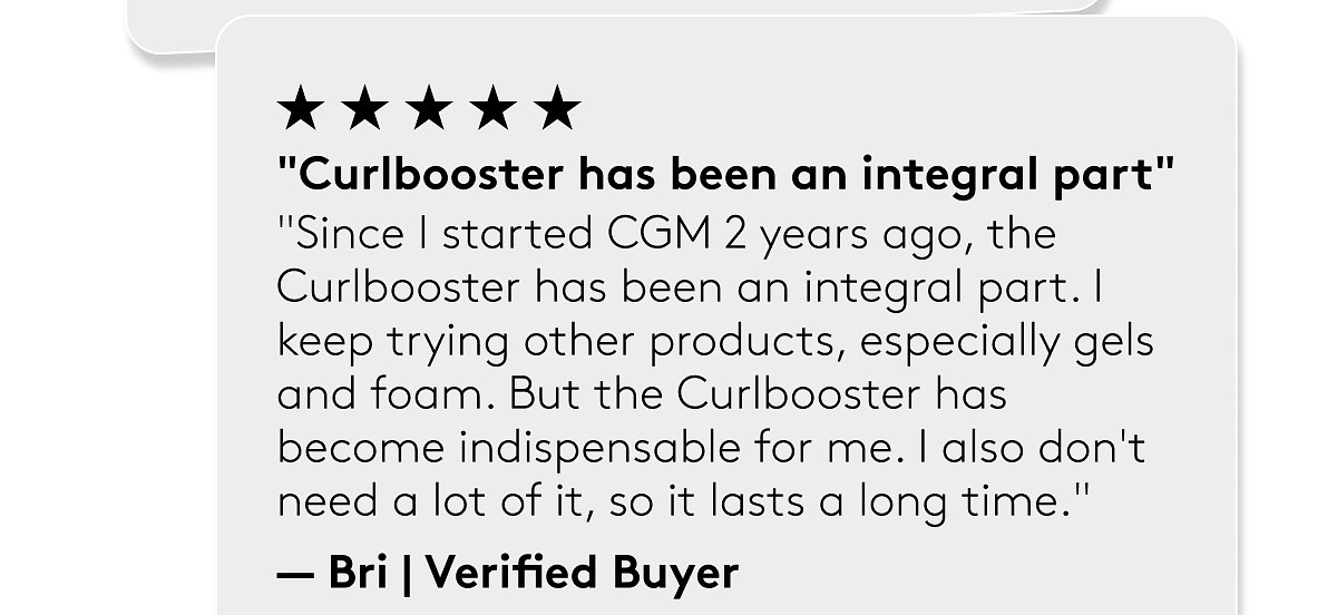 "Curlbooster has been an integral part"
