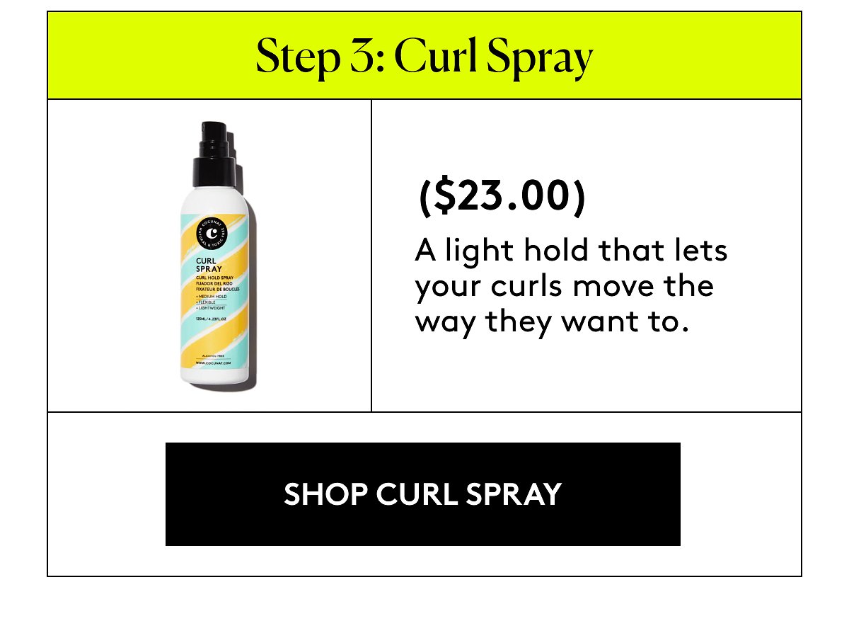 SHOP CURL SPRAY