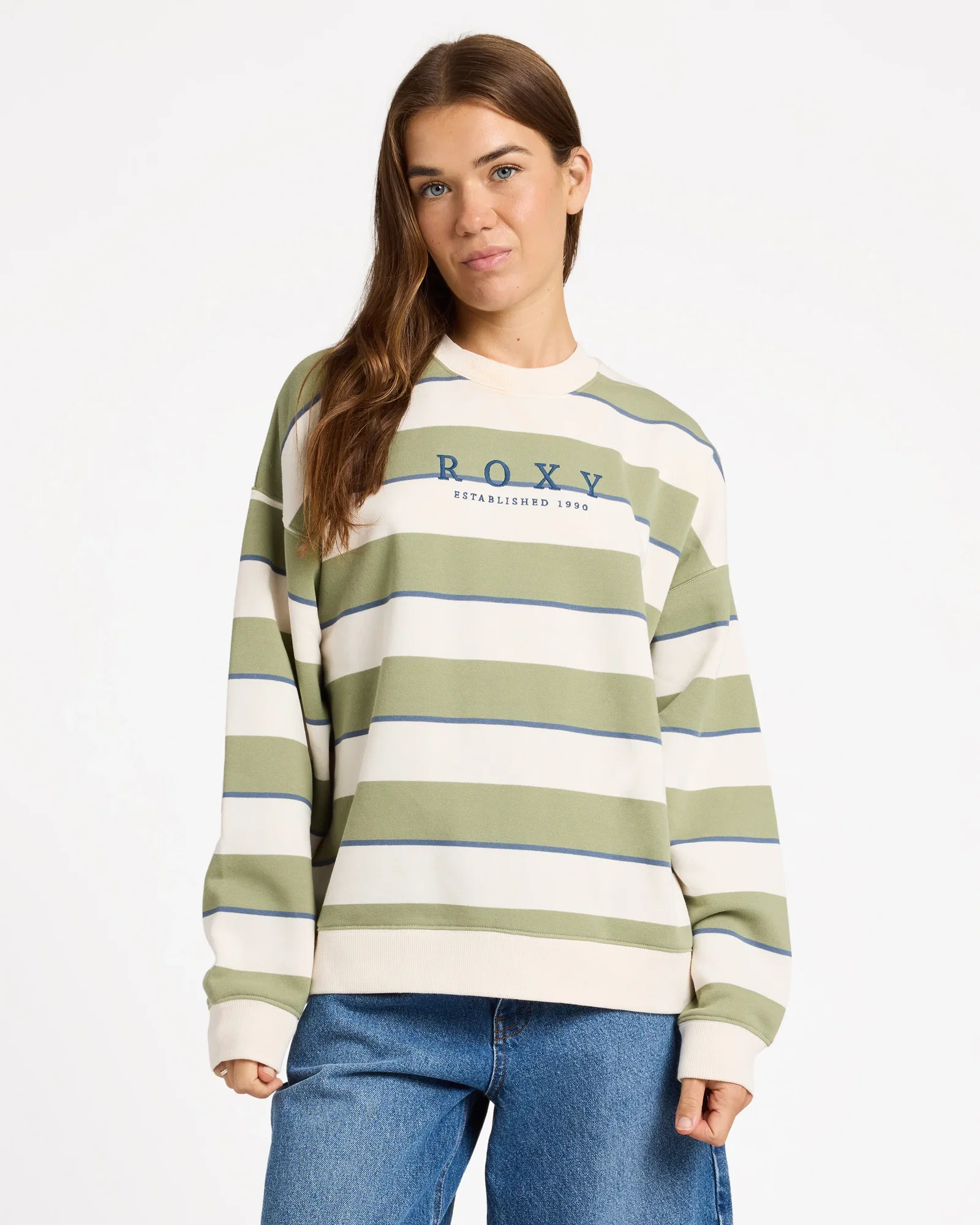 Womens Strictly Stripe Crew Neck