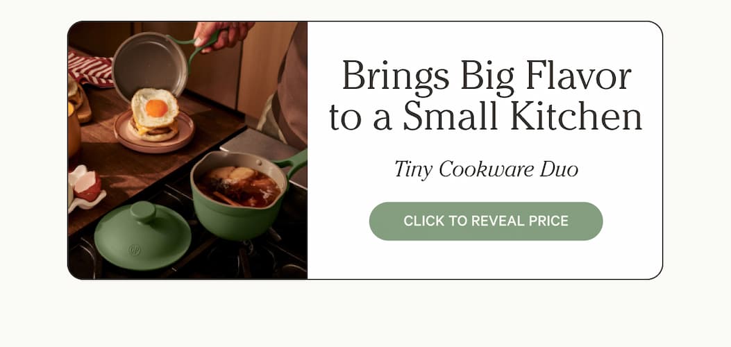Brings Big Flavor to a Small Kitchen - Tiny Cookware Duo | Click To Reveal Price
