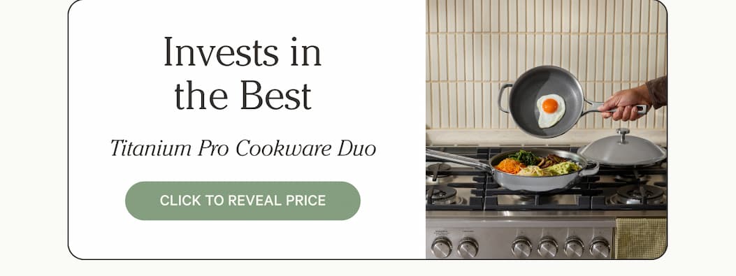 Invests in the Best - Titanium Pro Cookware Duo | Click To Reveal Price