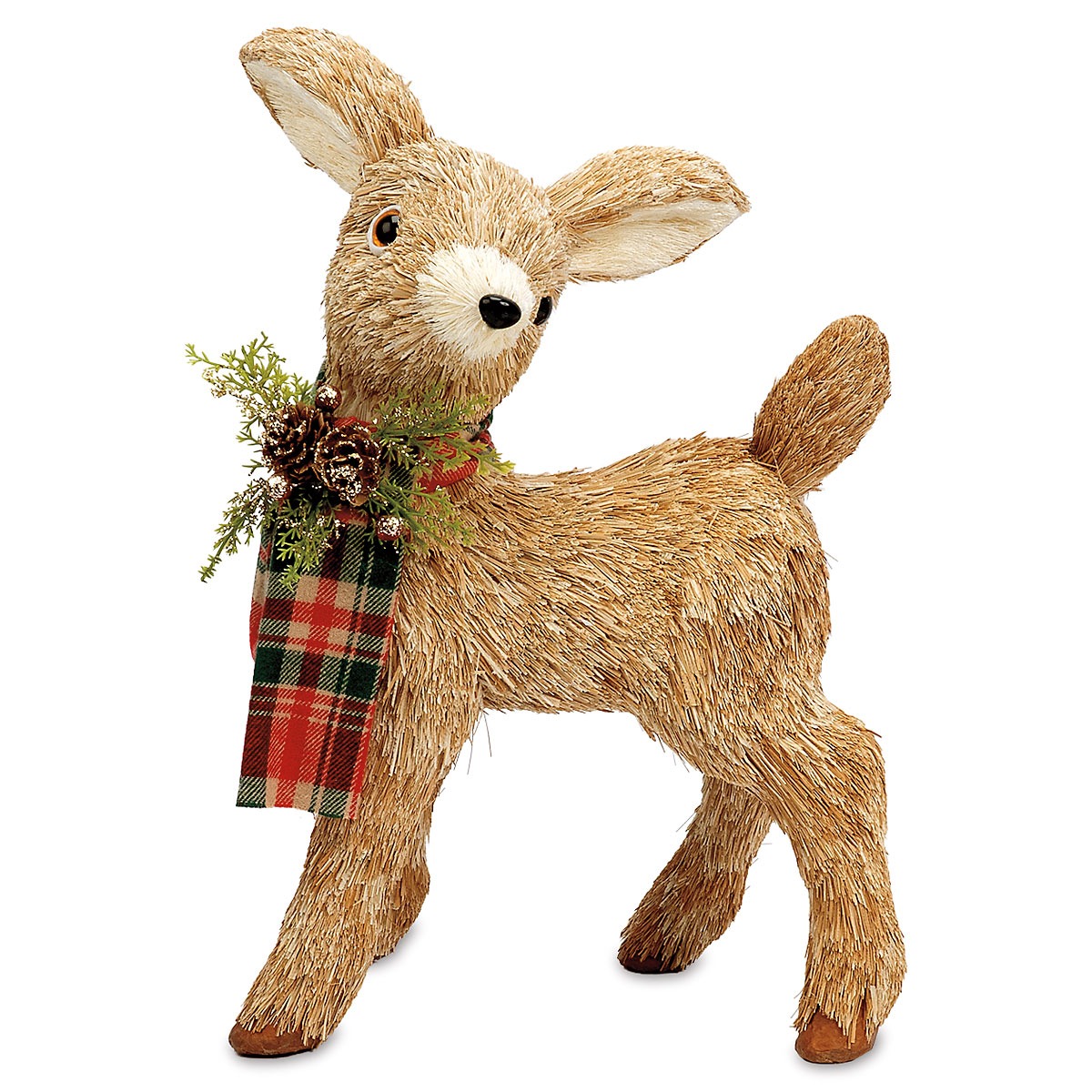 Image of Standing Straw Reindeer