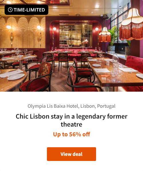 Chic Lisbon stay in a legendary former theatre