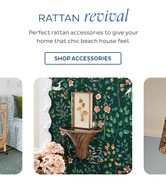 Rattan Revival - Perfect rattan accessories to give your home that chic beach house feel. - Shop Accessories
