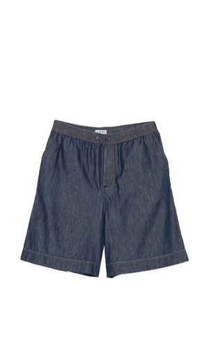 Wide-leg drawstring shorts