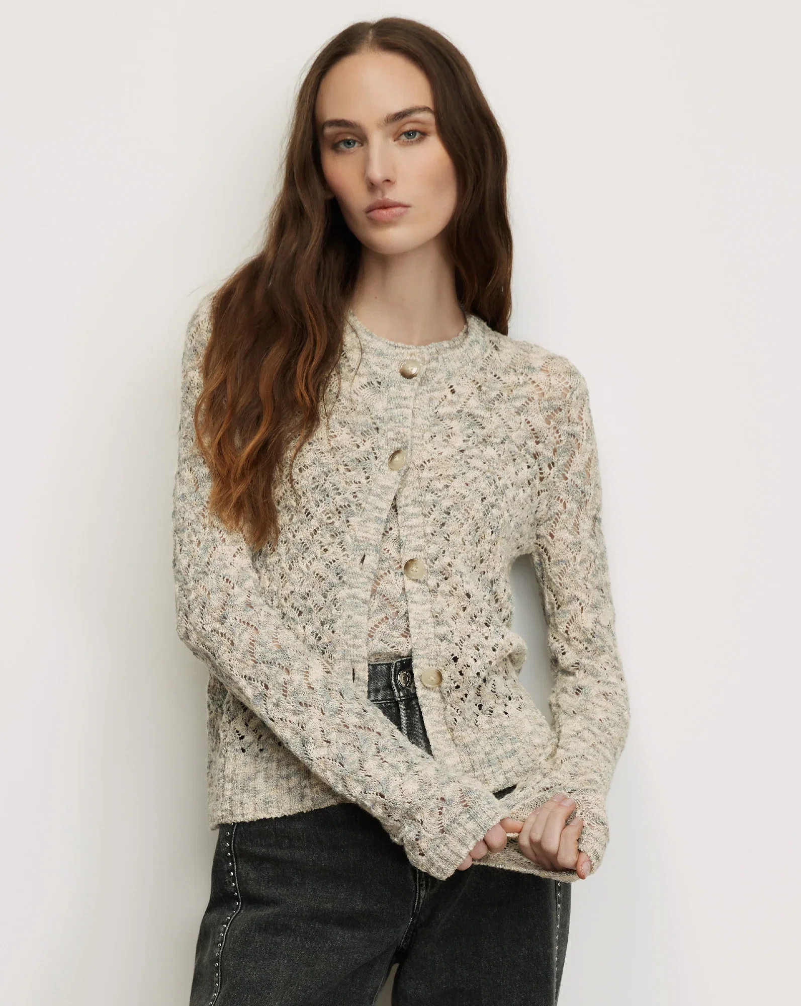 Image of Drummond Pointelle Cardigan