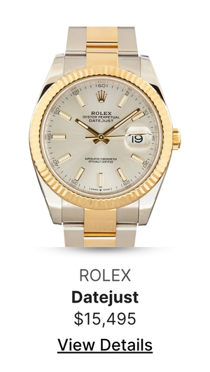 Pre-Owned Two Tone Rolex Datejust 41 Silver Dial Ref 126333