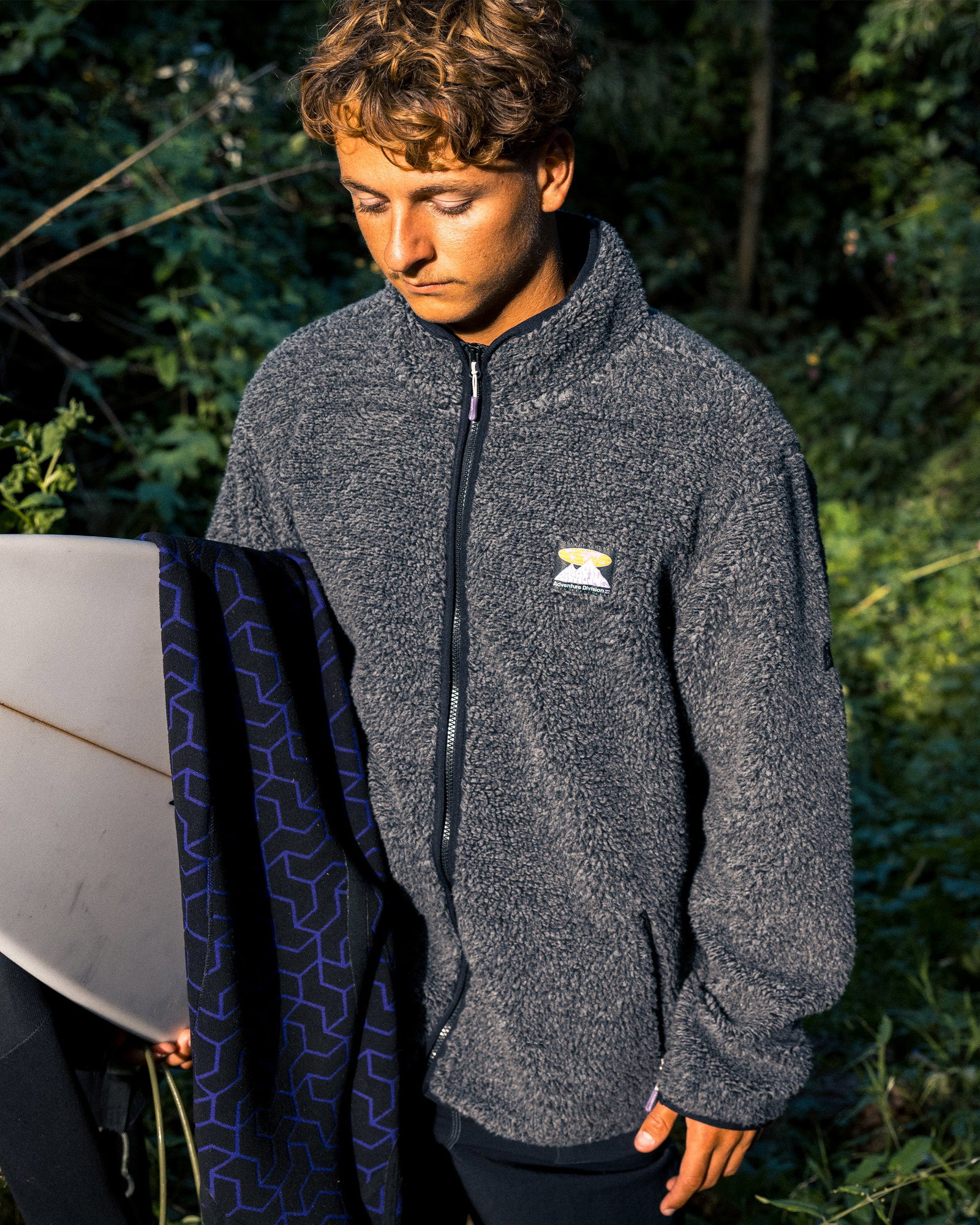 Mens Boundary Trail Zip Up Fleece Jacket