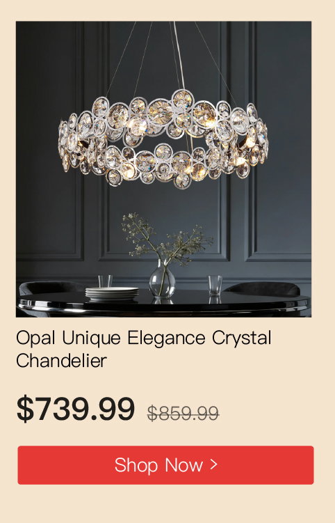 Opal Unique Elegance Crystal Chandelier