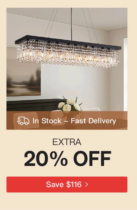 Obsidian Modern Raindrop K9 Crystal Rectangular Chandelier