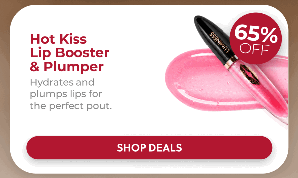 HOT KISS LIP PLUMPER: Plump and hydrate your lips with a glossy finish that lasts through every celebration.