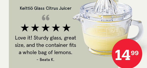 Keittiö Citrus Plus Glass Hand and Held Citrus Juicer