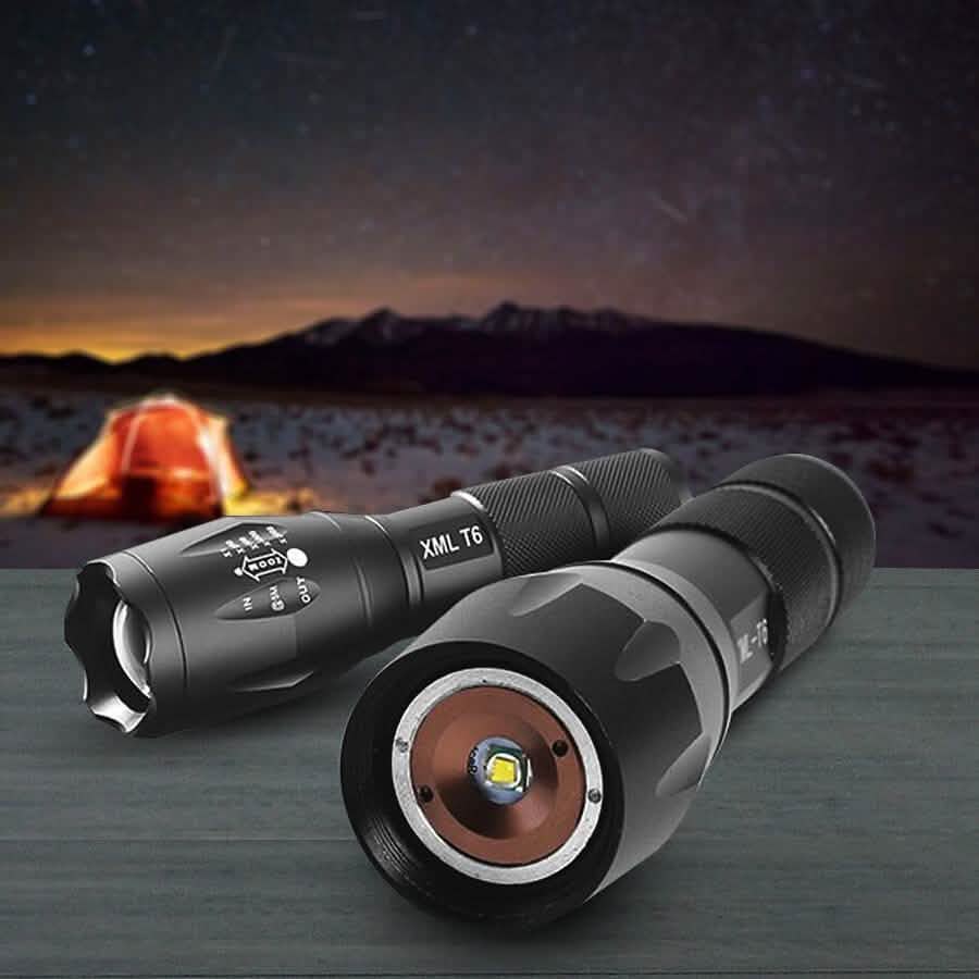 Image of 1600 Lumen Aluminum Alloy Tactical Flashlight with Zoom
