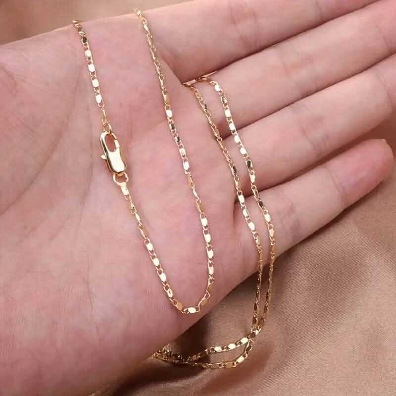 Image of Italian 18K Gold Plated Punk Chain Necklace