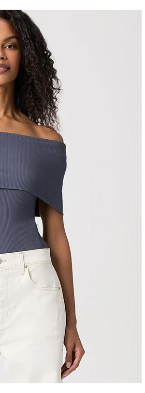 Rosarita Top in Pacific Blue.