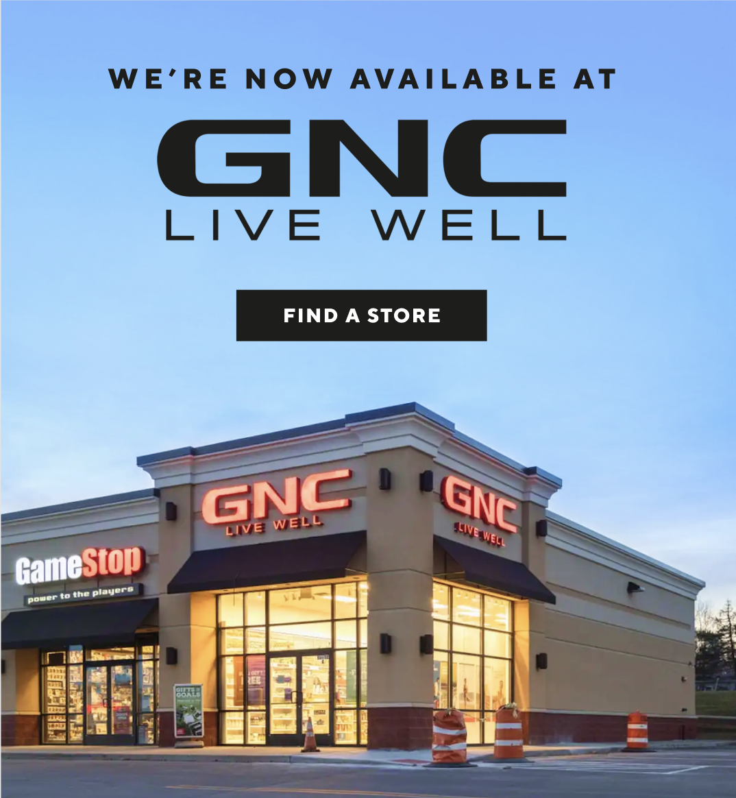 We're now available at GNC Live Well