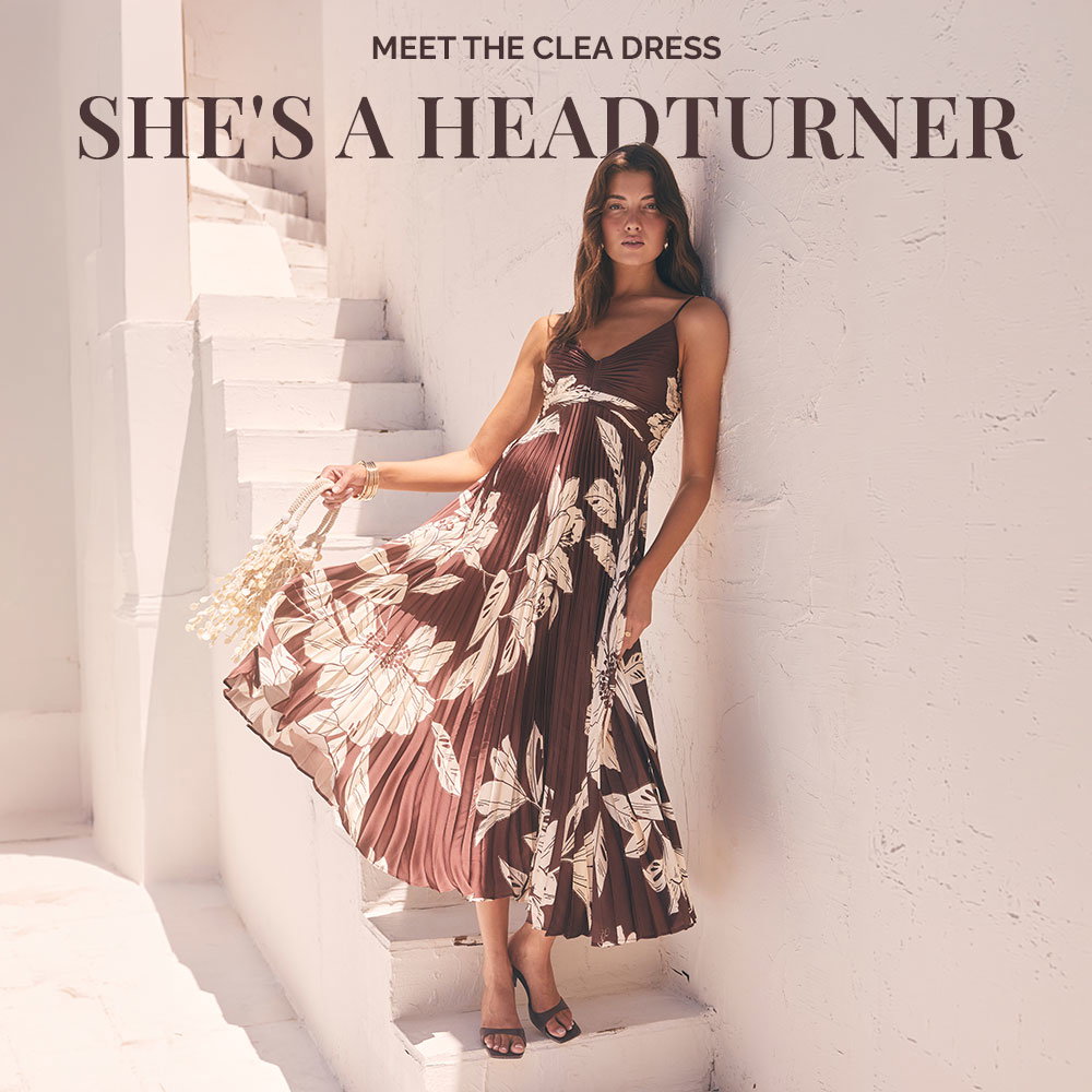 Woman Wearing Pleated Satin V-Neck Maxi Dress