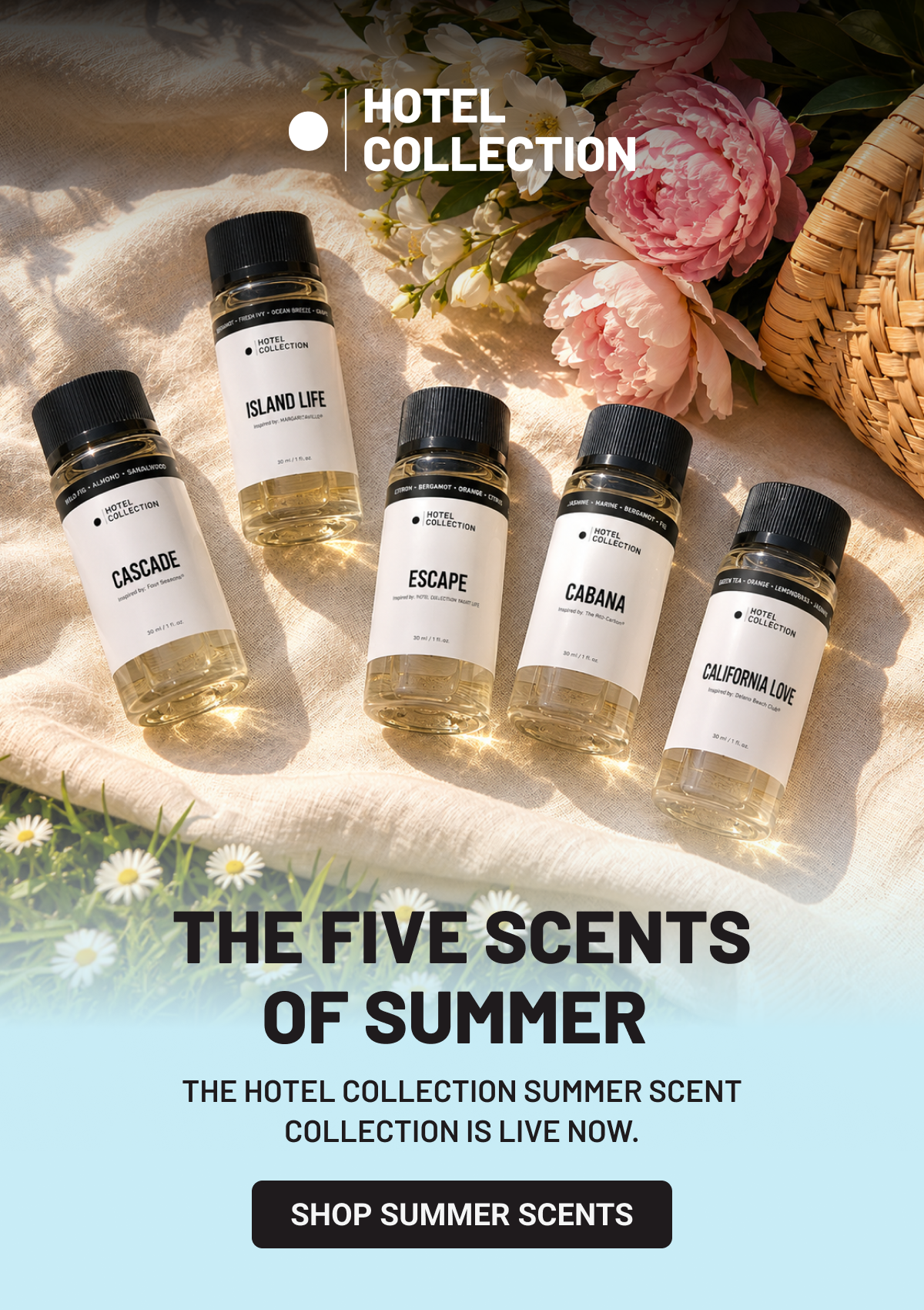 Hero five scents of summer - The Hotel Collection summer scent collection is live now.