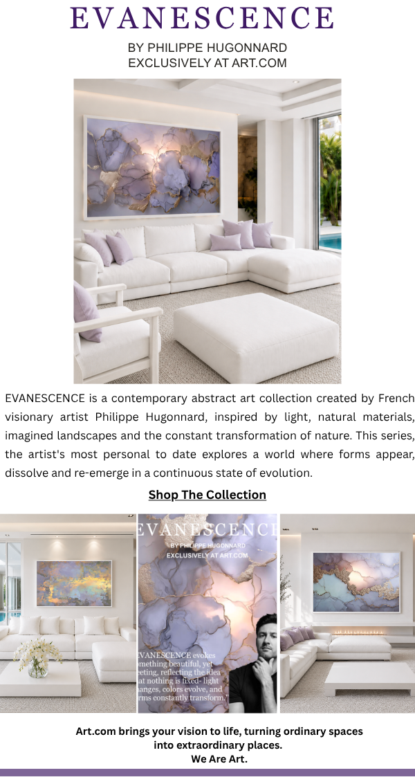 Evanescence by Philippe Hugonnard Exclusively at Art.com - Evanescence is a contemporary abstract art collection created by French visionary artist Philippe Hugonnard, inspired by light, natural materials, imagined landscapes and the constant transformation of nature. This series, the artist's most personal to date, explores a world where forms appear, dissolve and re-emerge in a continuous state of evolution. Shop The Collection