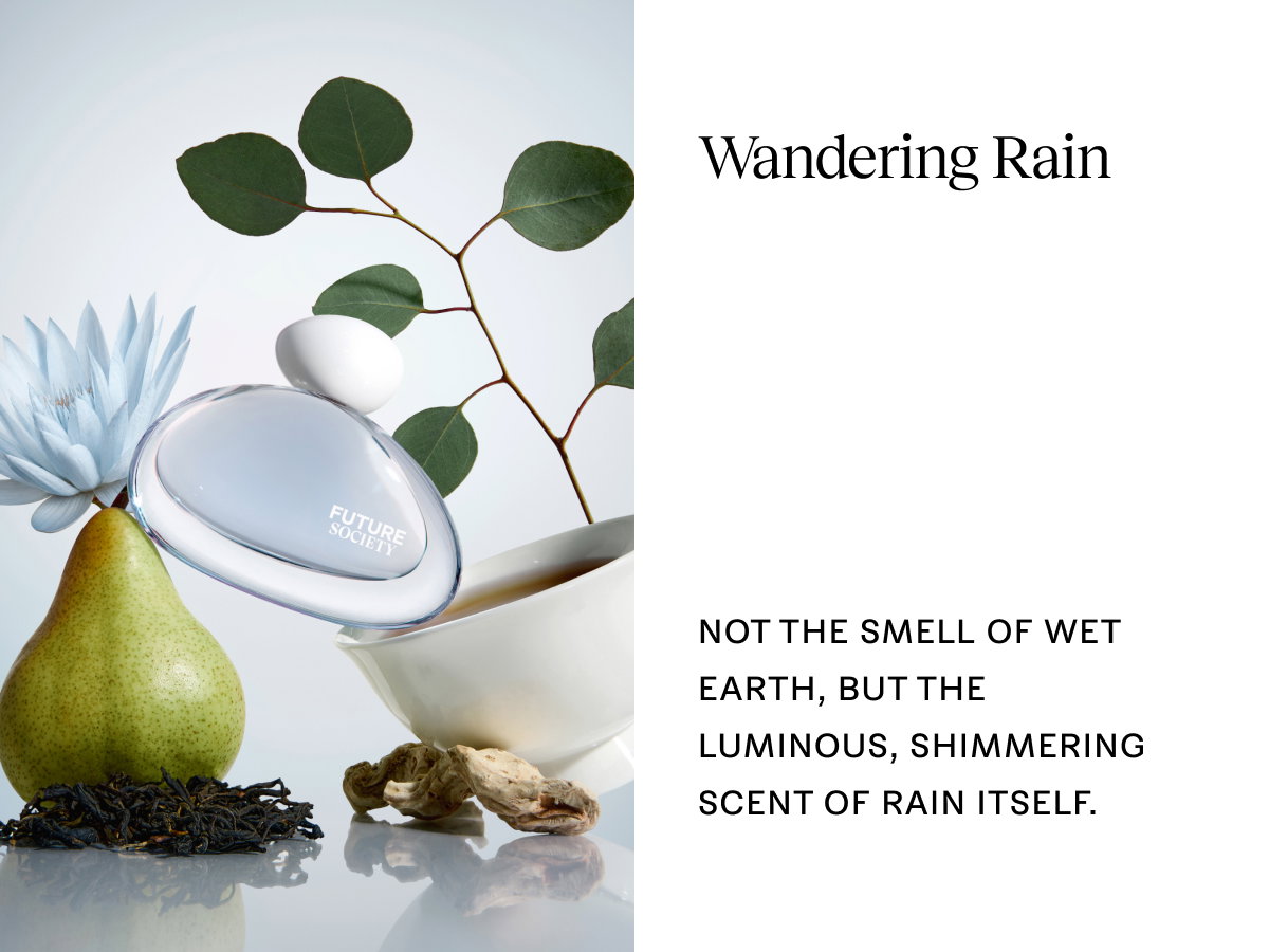 Wandering Rain: Not the smell of wet earth, but the luminous, shimmering scent of rain itself.