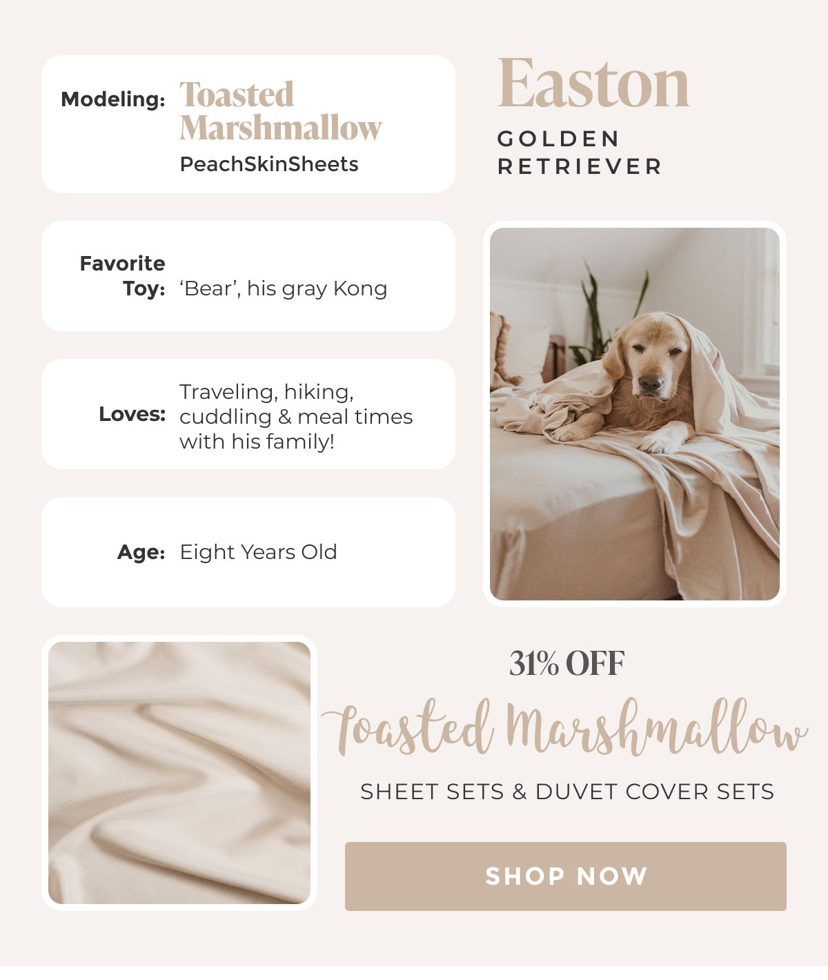 Shop SHEET SETS & DUVET COVER SETS 31% OFF Toasted Marshmallow
