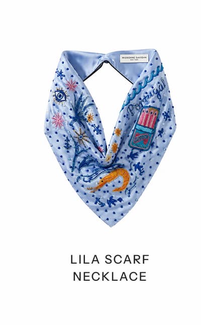 Lila Scarf Necklace