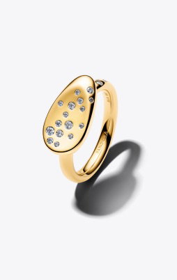 Small Stone-Set Oval Signet Ring