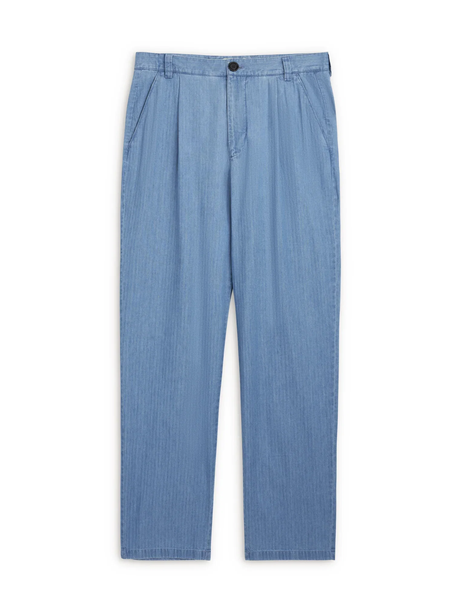 Image of Morton Pleated Trousers Marden Indigo