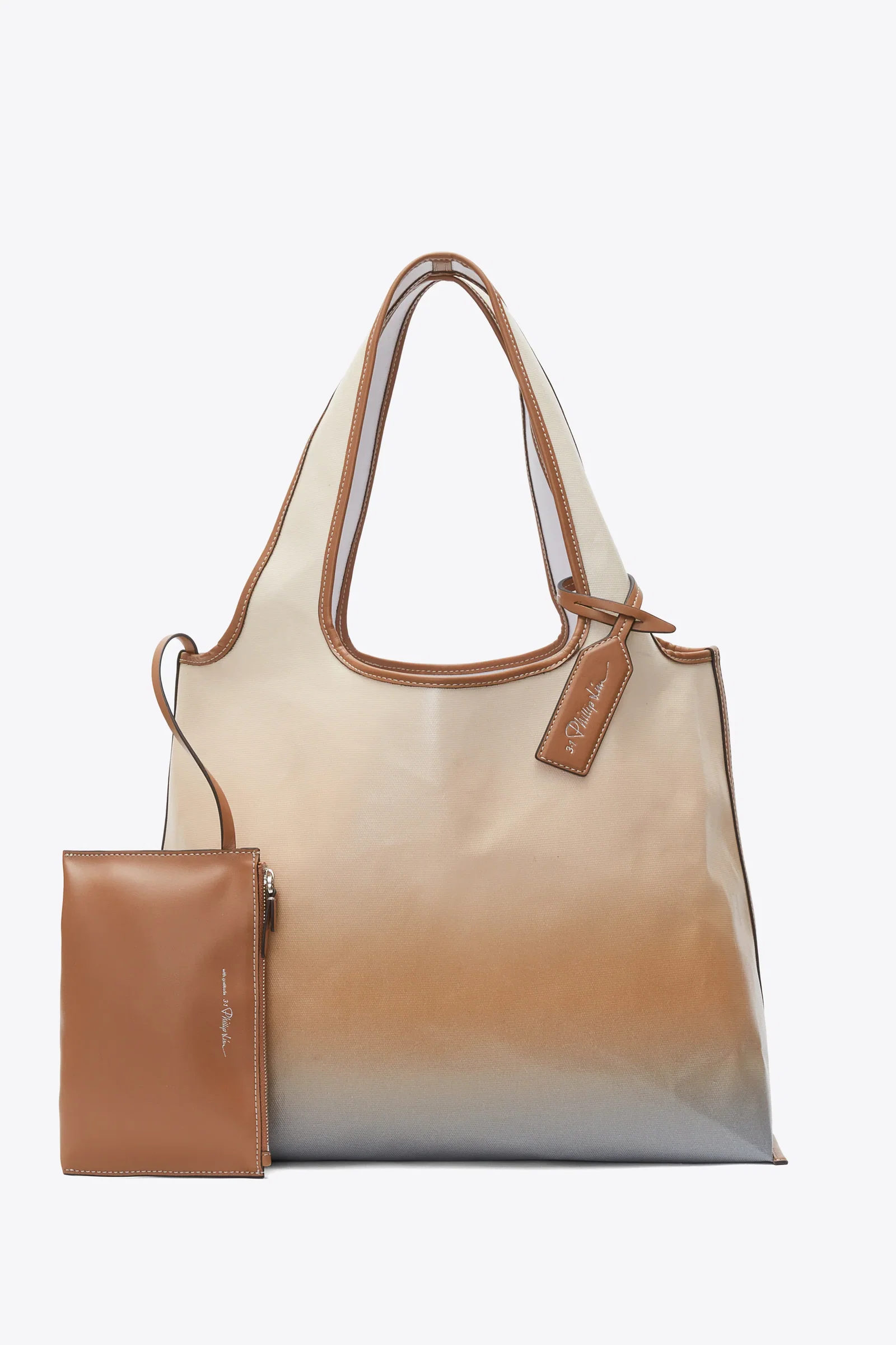 Image of Ombre Coated Canvas Market Tote