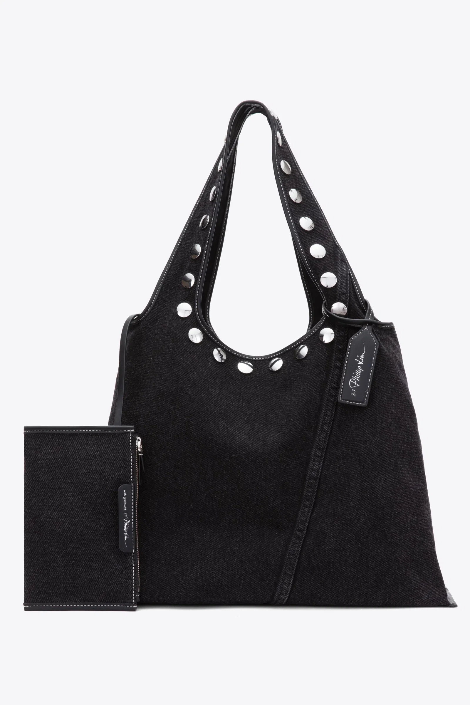 Image of Denim Market Tote with Studs