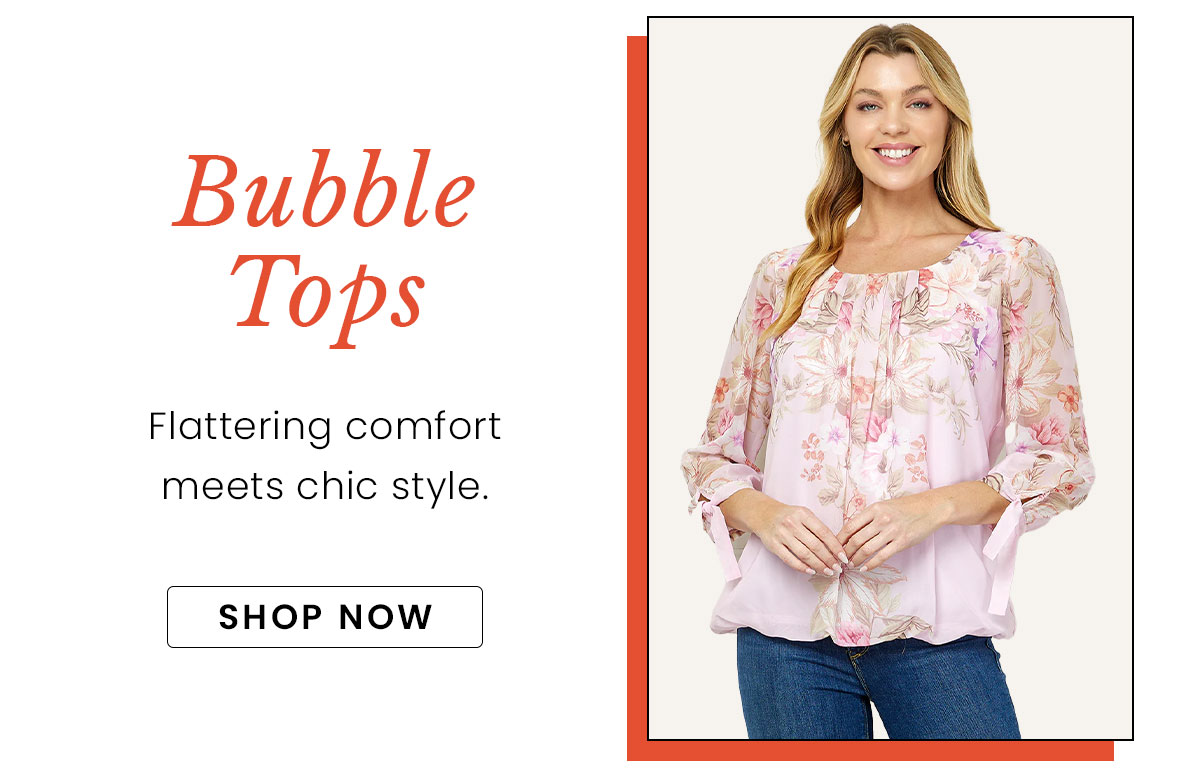 Bubble tops up to 80% off