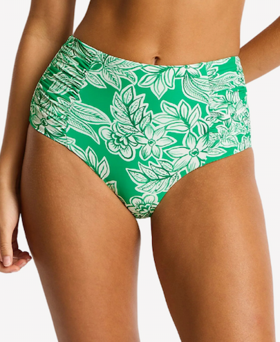 Palmera High Waist Gathered Side Bikini Bottom