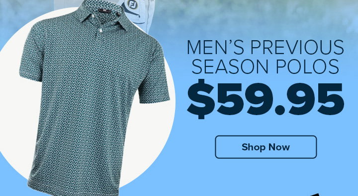 Men's Previous Season Polos $59.95