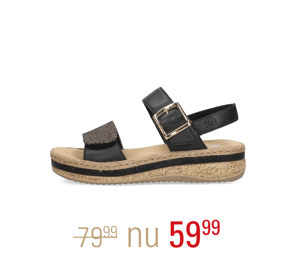 Rieker Sandalen Plat