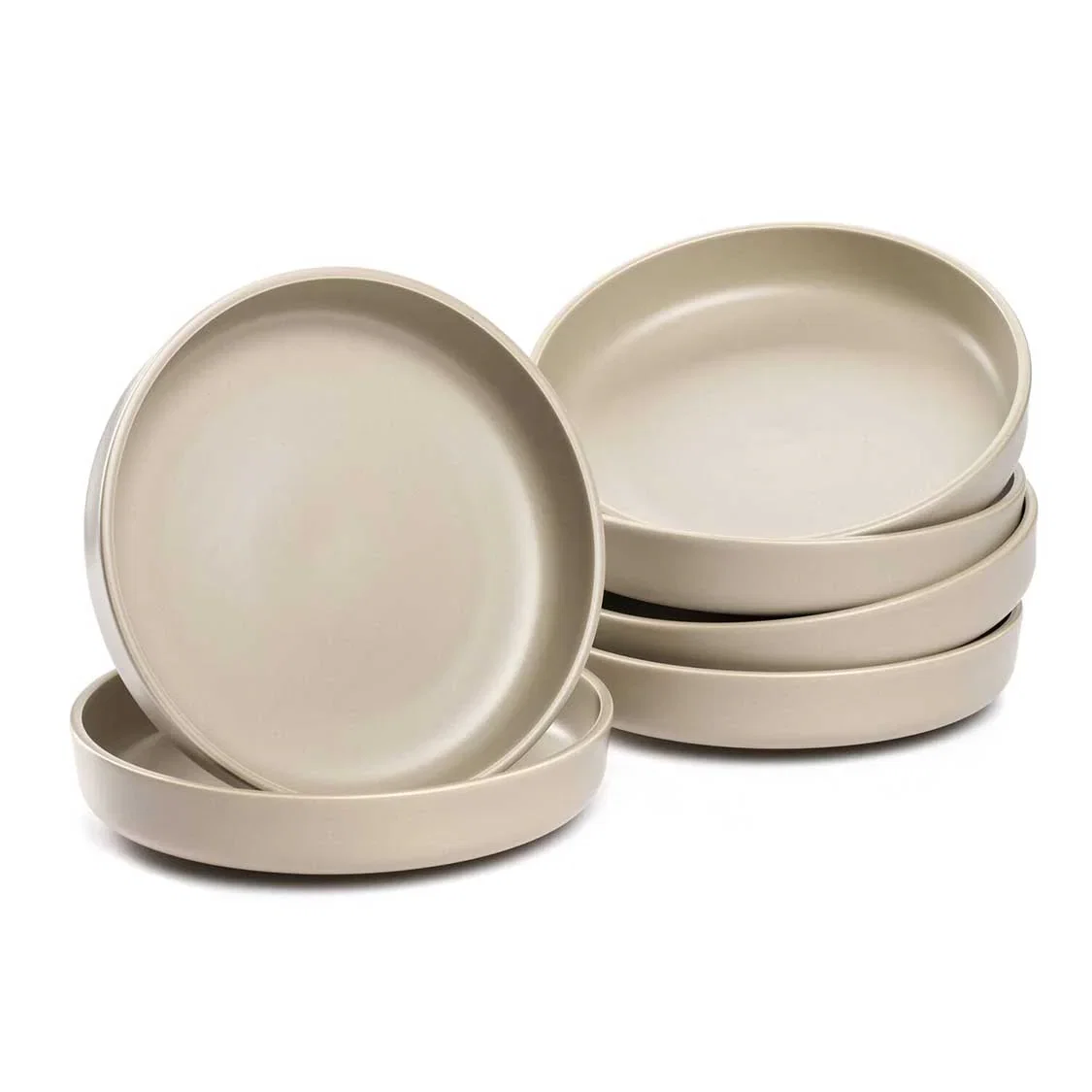 Image of Keramikteller ROMA 20 cm beige tief 6er-Set