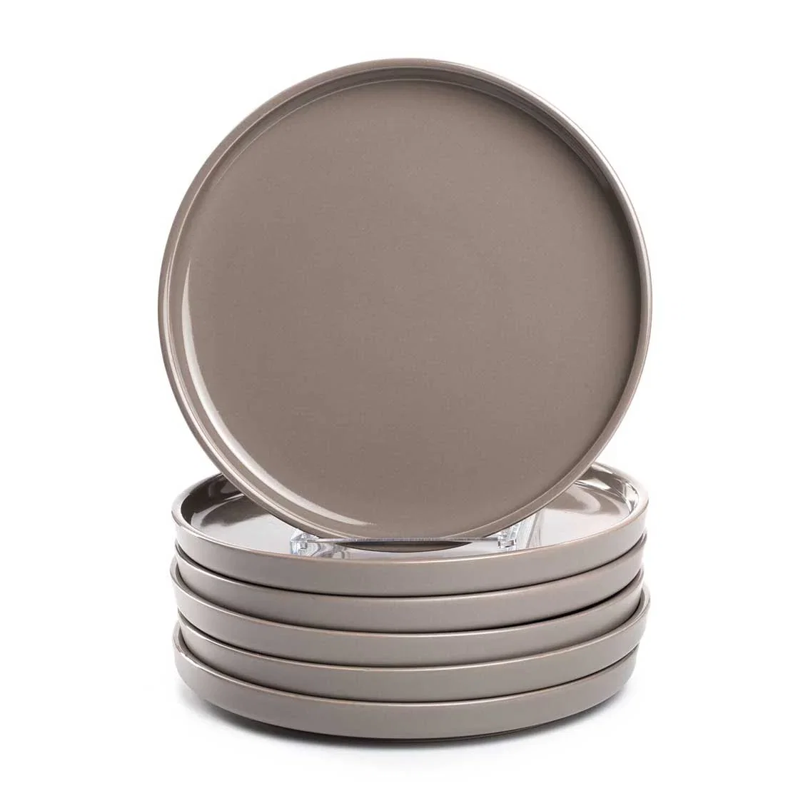 Image of Keramikteller ROMA 22 cm taupe 6er-Set