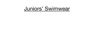 Juniors' Swimwear