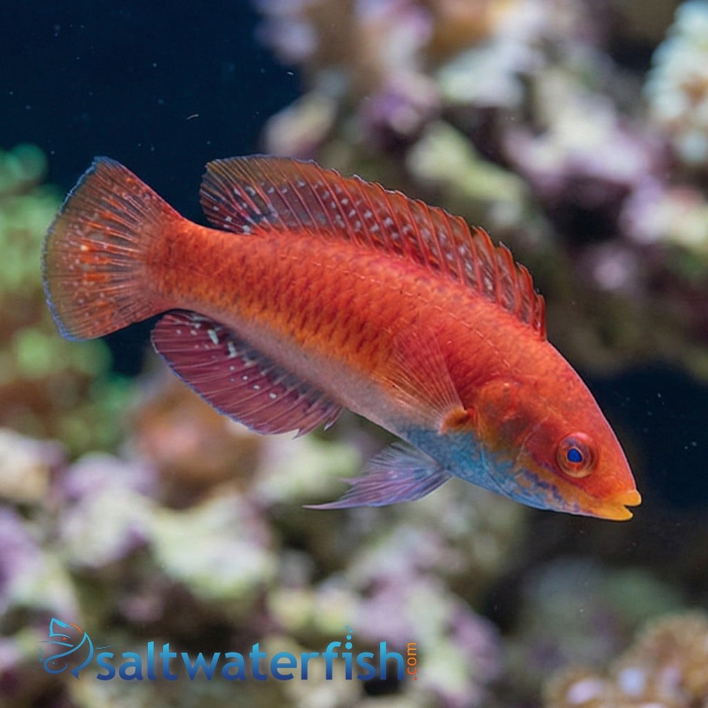 Blue Throat Sailfin Fairy Wrasse