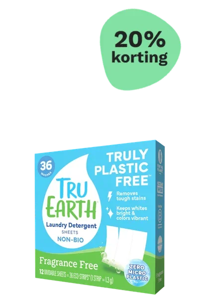Tru Earth Non Bio Wasstrips Parfumvrij (36 wasbeurten)