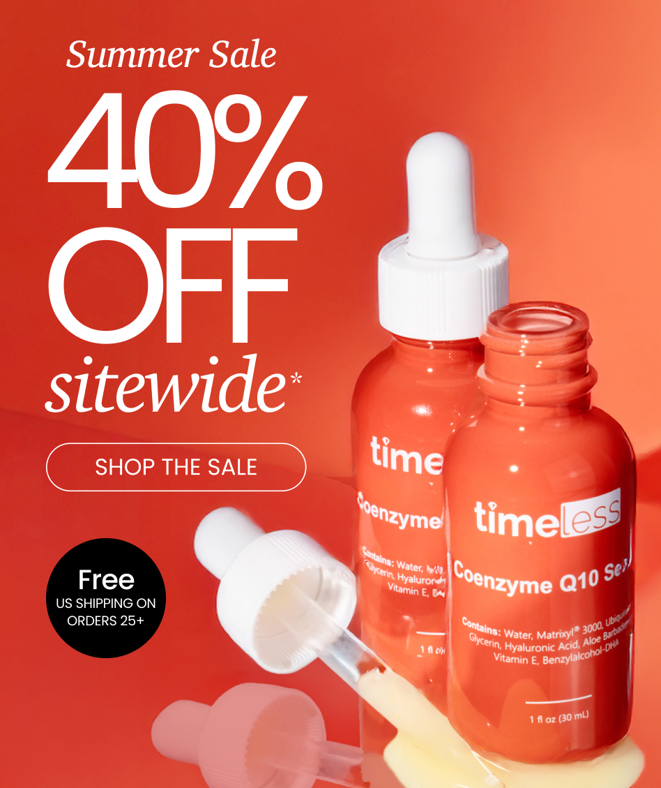 40% off sitewide* with code FIREWORKS40 on timeless skin care