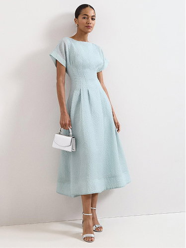 Laya Textured Midi Dress