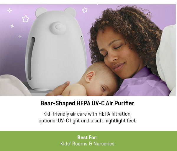 Bear-Shaped HEPA UV-C Air Purifier