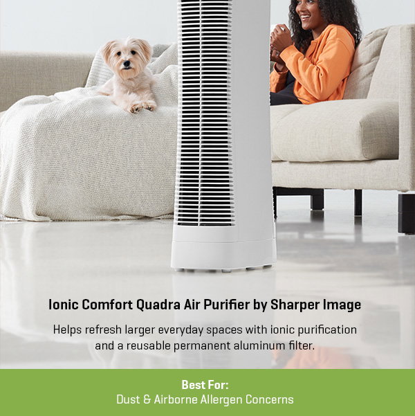 Ionic Comfort Quadra Air Purifier by Sharper Image