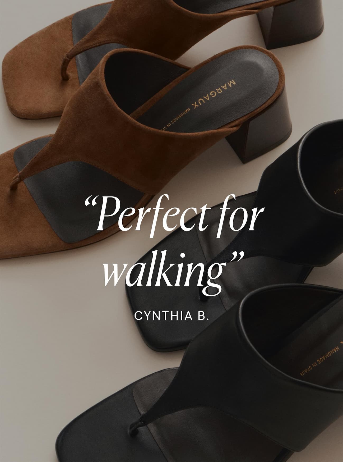 "Perfect for walking" - Cynthia B.