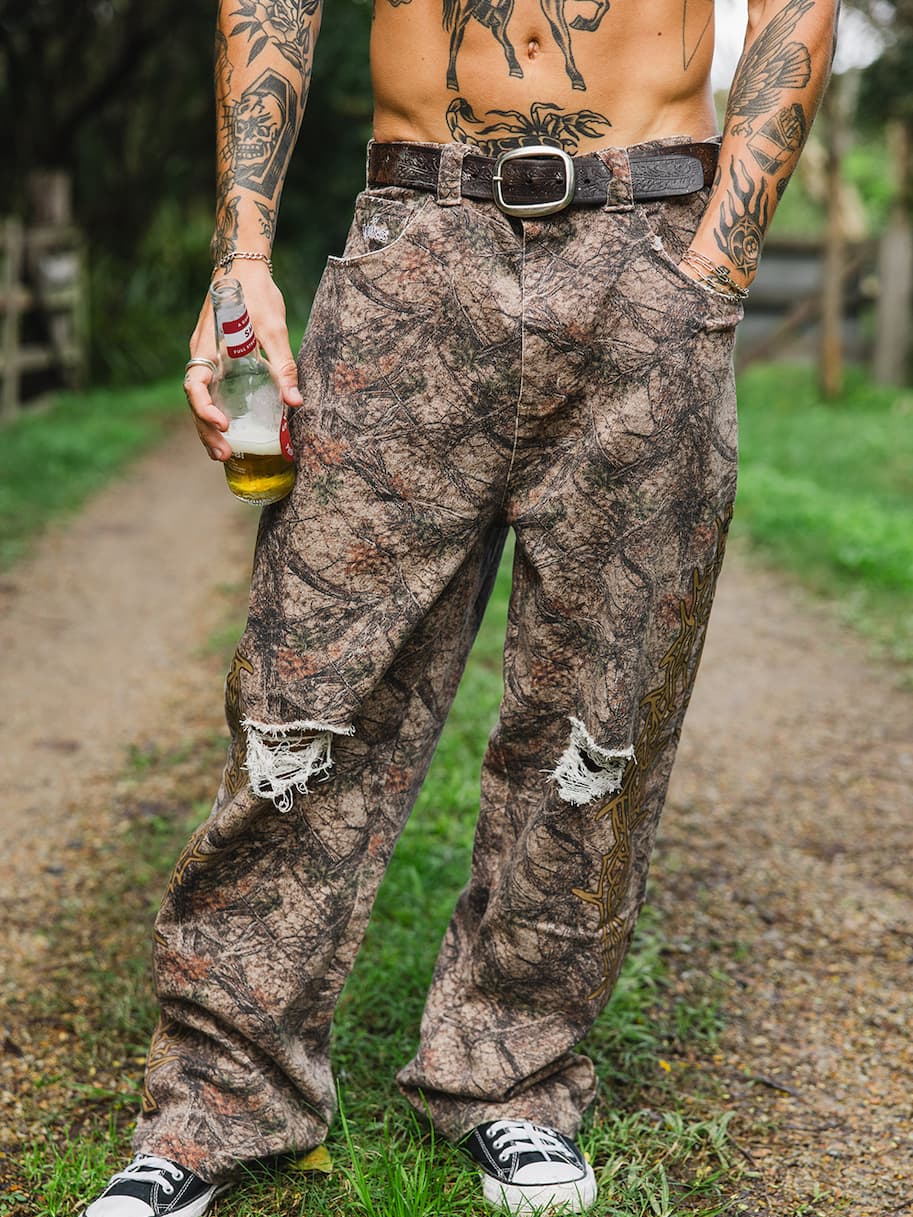 Camo barbed pants