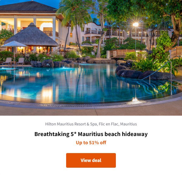 Breathtaking 5* Mauritius beach hideaway